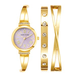 Crystal Bangle Watch Set