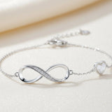 Infinity Heart Birthstone Bracelet