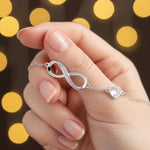 Infinity Heart Birthstone Bracelet