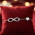 Infinity Heart Birthstone Bracelet