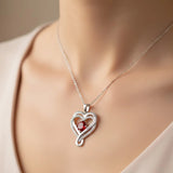 Infinity Heart Birthstone Necklace
