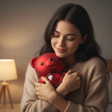 Teddy Bear Preserved Rose Necklace