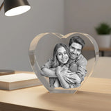 Crystal Photo Keepsake Heart