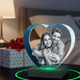 Crystal Photo Keepsake Heart
