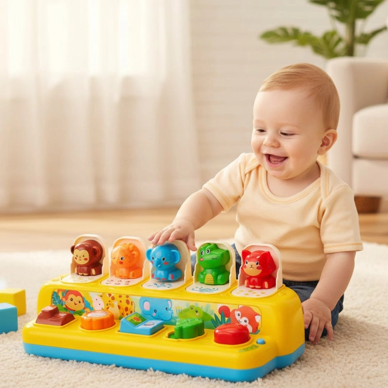 Pop-Up Animal Learning Toy