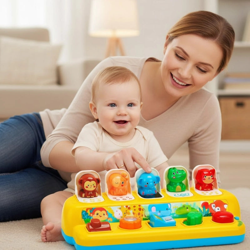 Pop-Up Animal Learning Toy