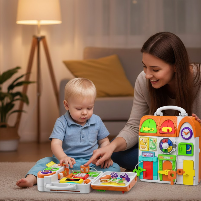 Toddler Learning Busy Board