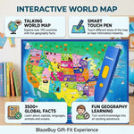 Interactive Talking Learning Maps for Kids