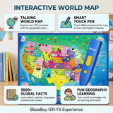 Interactive Talking Learning Maps for Kids