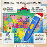 Interactive Talking Learning Maps for Kids