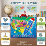 Interactive Talking Learning Maps for Kids