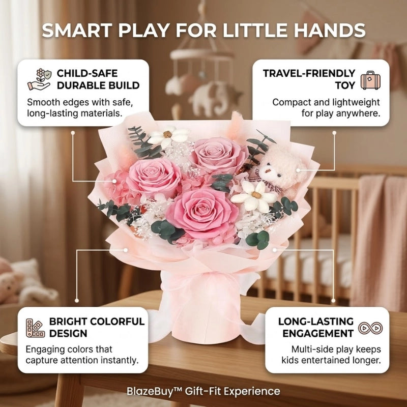 Forever Rose Bear Bouquet