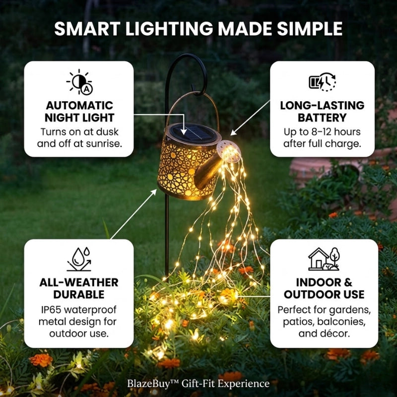 Solar Watering Can Lights