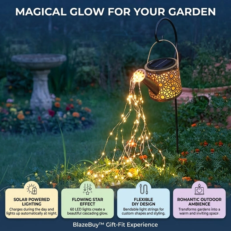 Solar Watering Can Lights