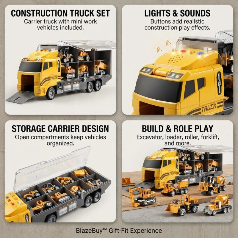 Vehicle Carrier Truck Playset