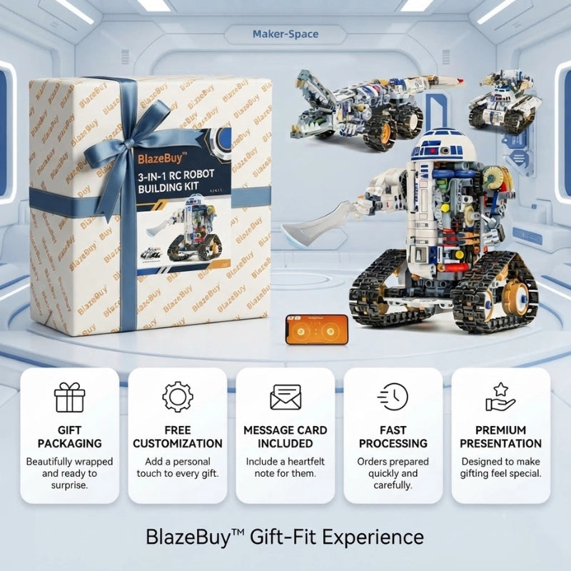 3-in-1 RC Robot Building Set