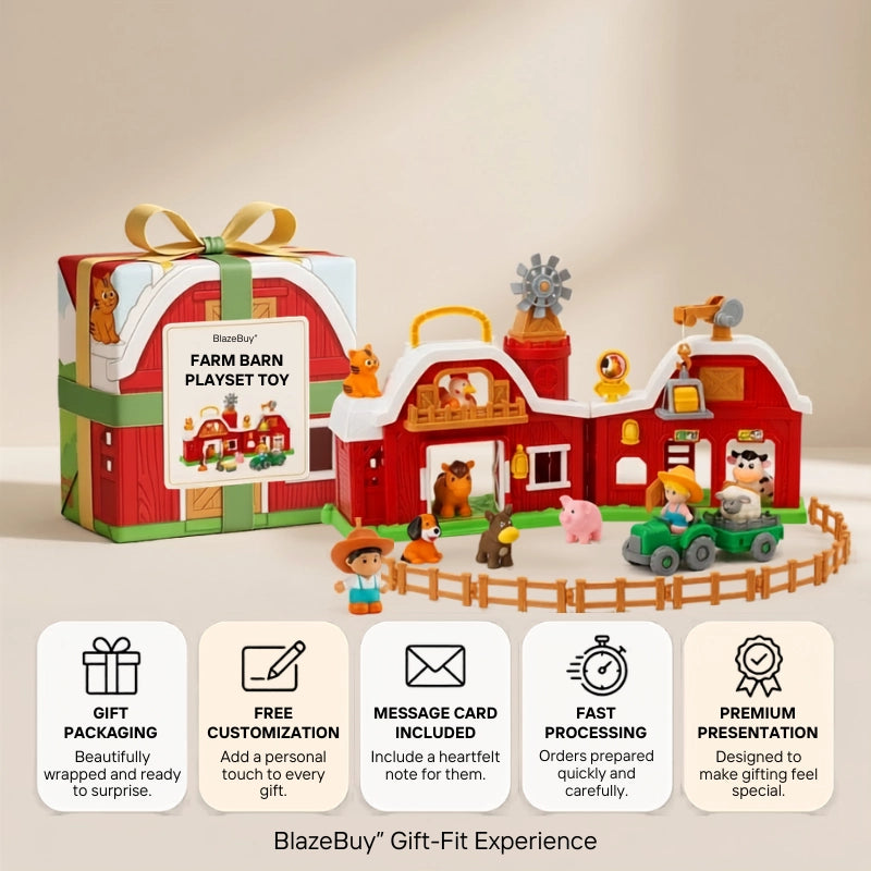 Farm Barn Playset Toy