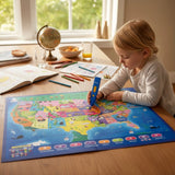 Interactive Talking Learning Maps for Kids