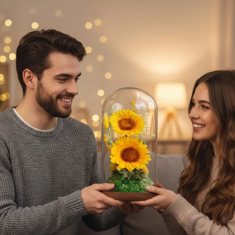 Forever Bloom Glass Dome