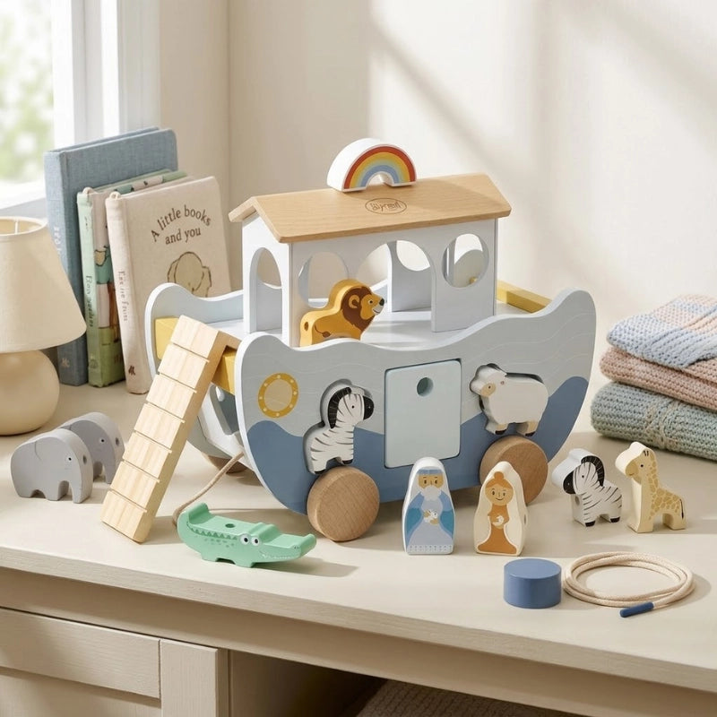 Wooden Noahs Ark Toy