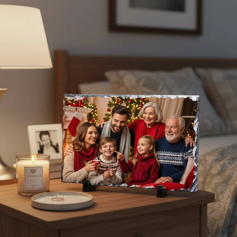 Personalized Slate Photo Plaque