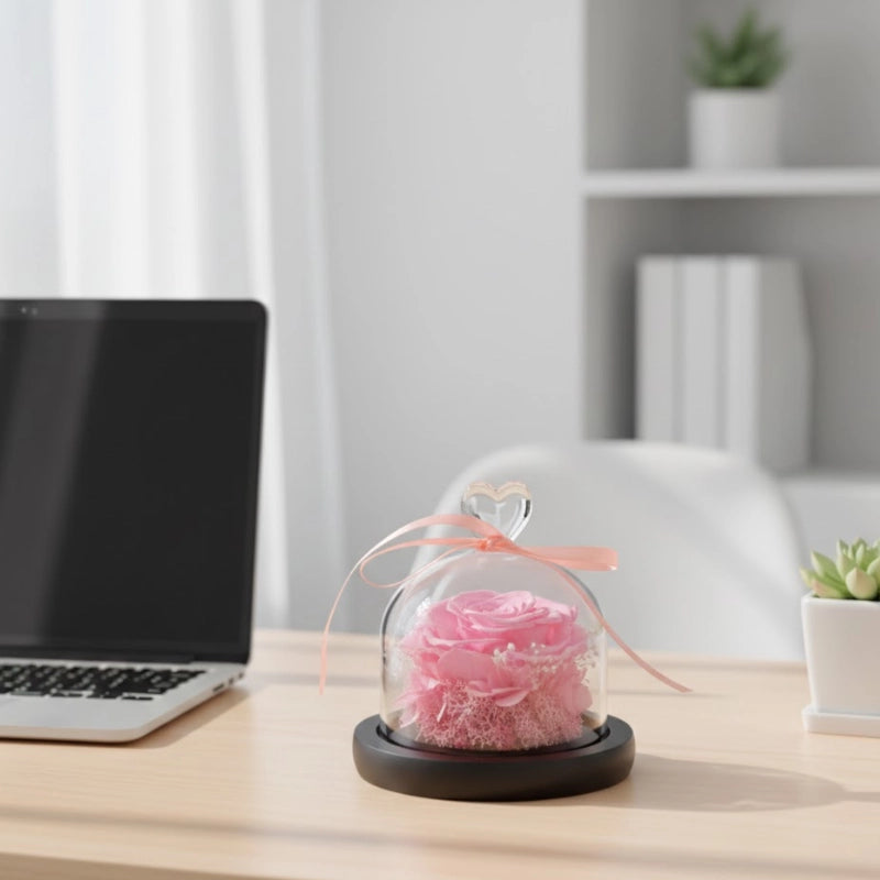 Forever Bloom Glass Dome