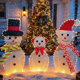 Lighted Outdoor Family Decor