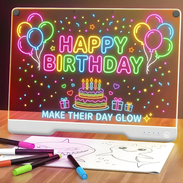 LED Rechargeable Glow Art Board