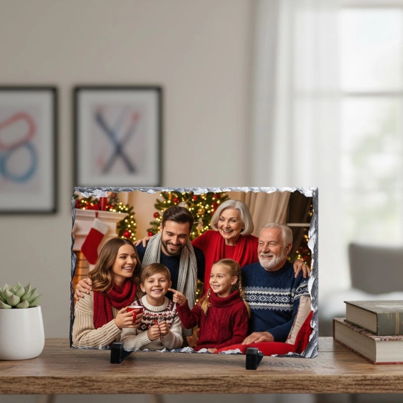 Personalized Slate Photo Plaque