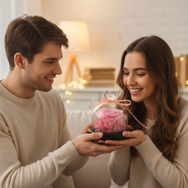 Forever Bloom Glass Dome