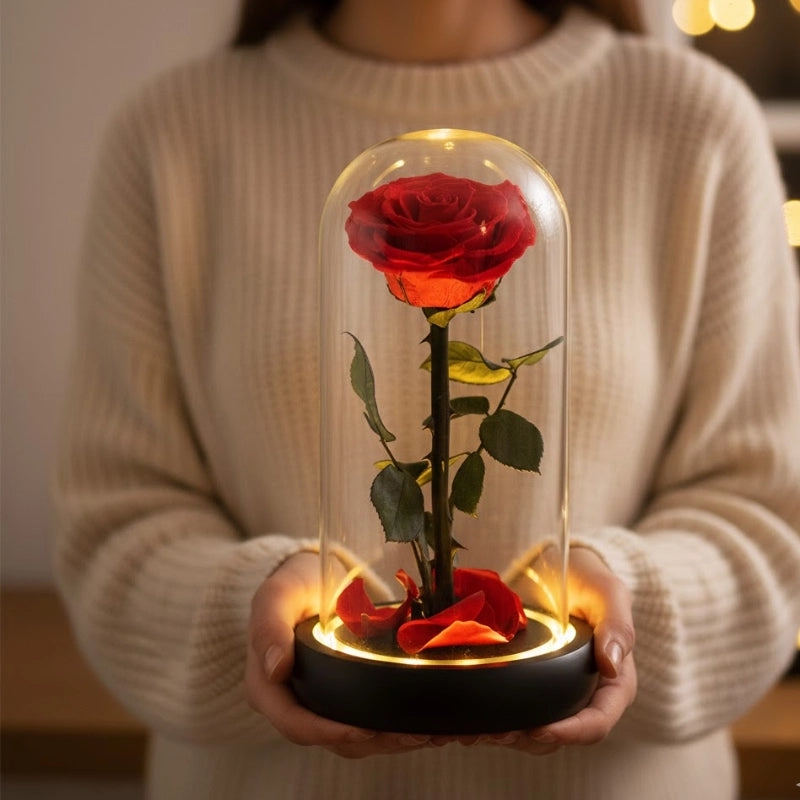 Eternal Rose Glass Dome