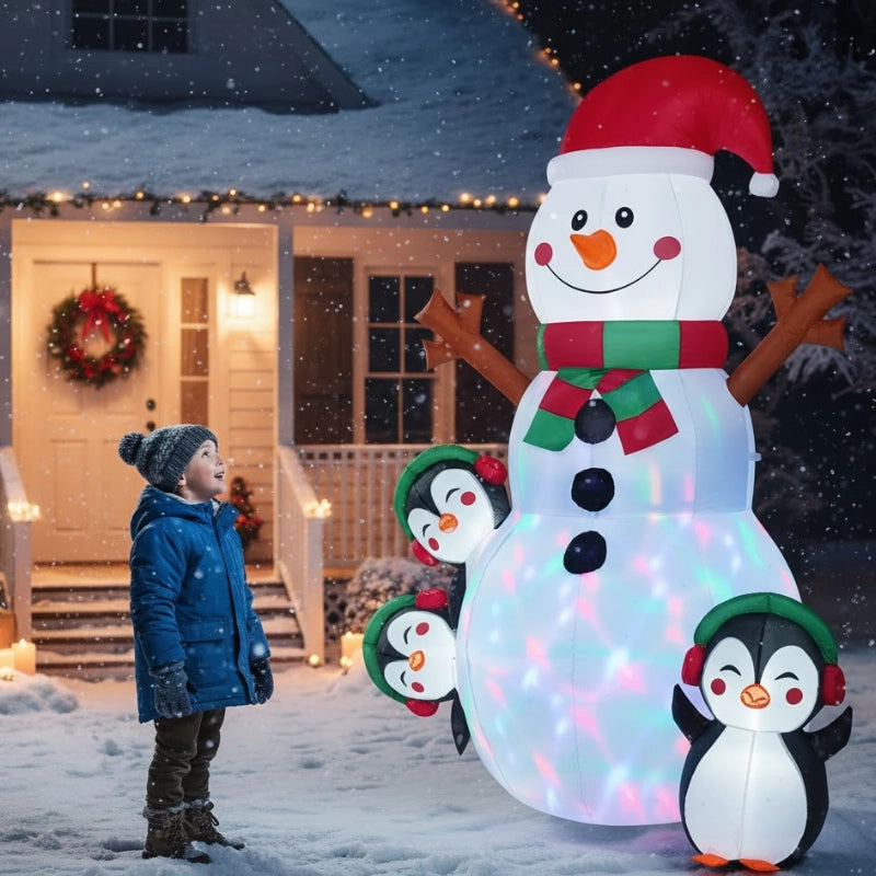 Lighted Snowman Holiday Inflatable