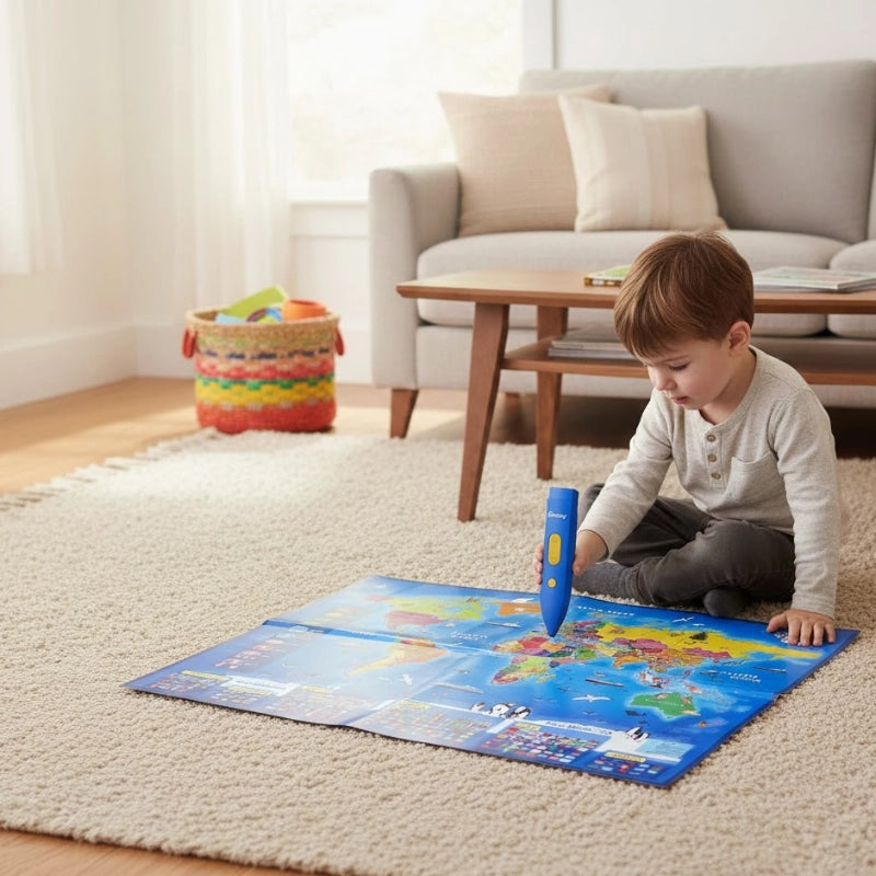 Interactive Talking Learning Maps for Kids