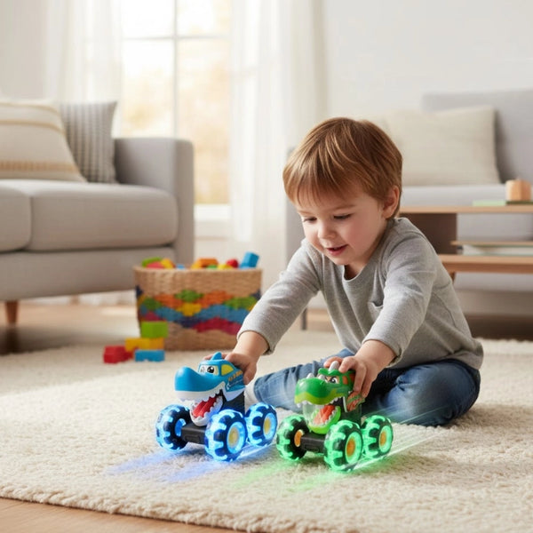 Glow Monster Truck Trio