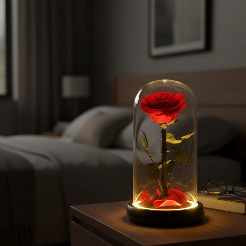 Eternal Rose Glass Dome