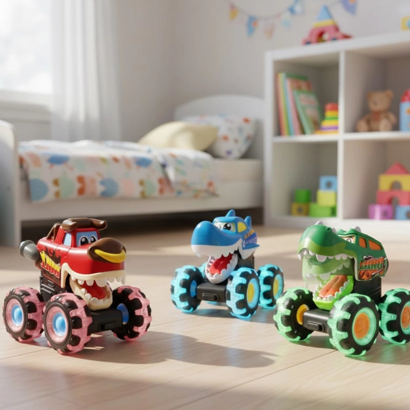 Glow Monster Truck Trio