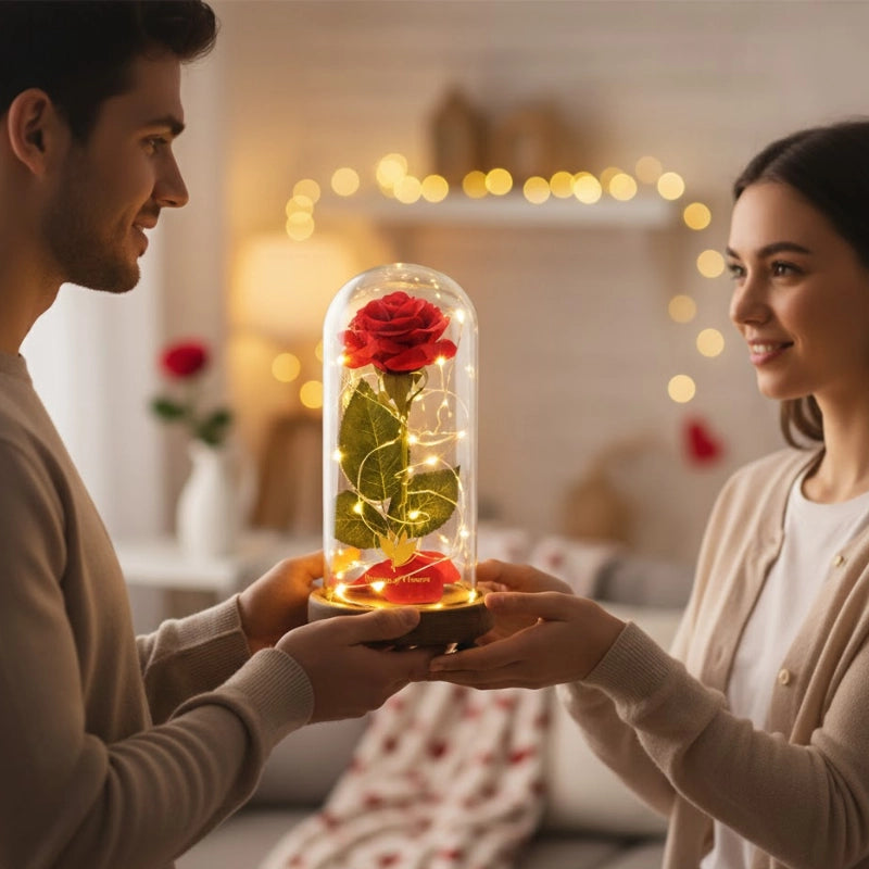 Eternal Rose Glass Dome