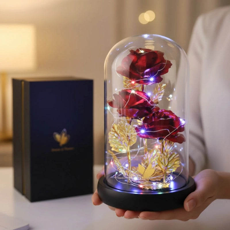 Eternal Rose Glass Dome