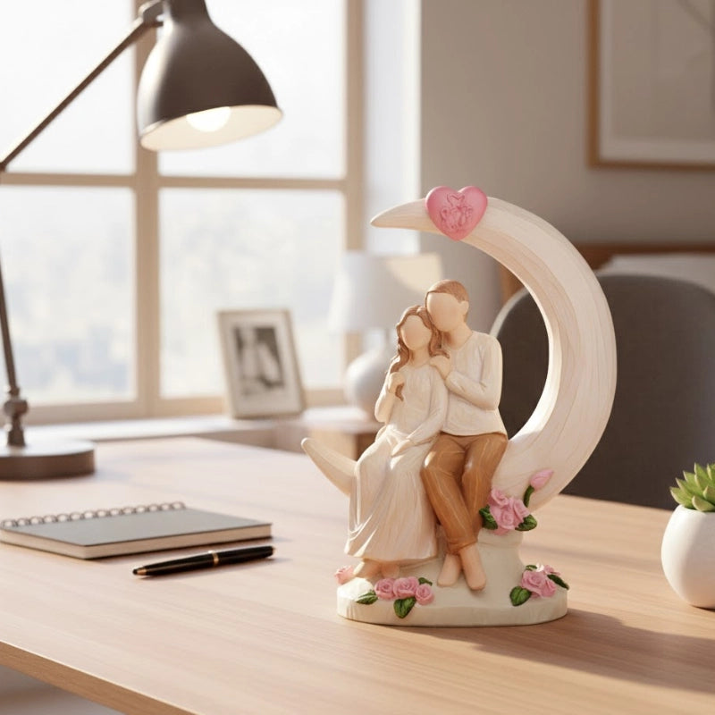 Moonlit Couple Love Figurine