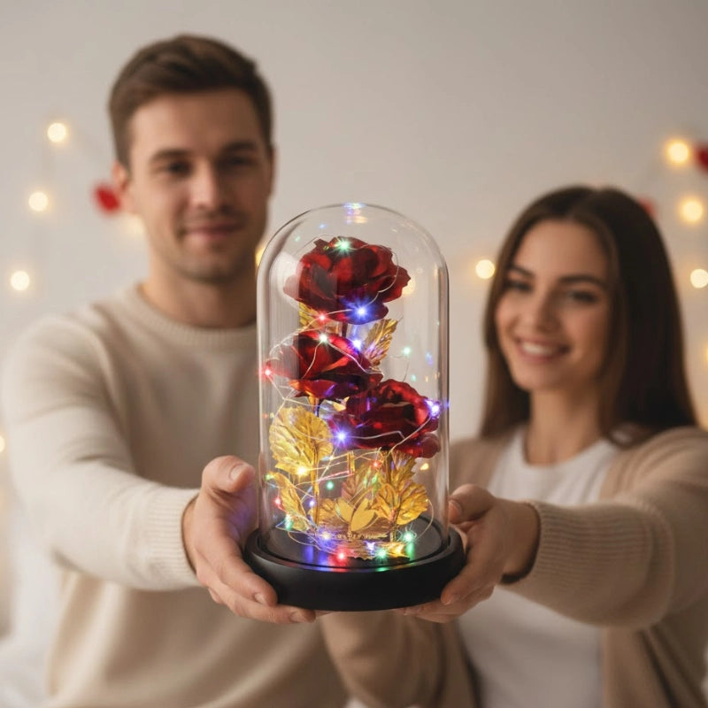 Eternal Rose Glass Dome