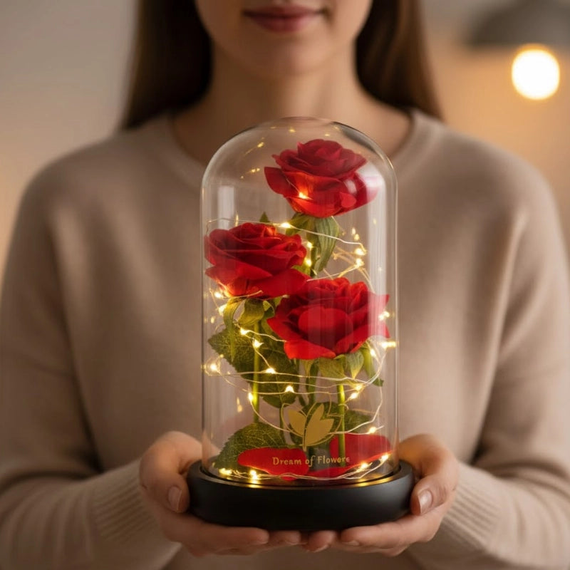 Eternal Rose Glass Dome