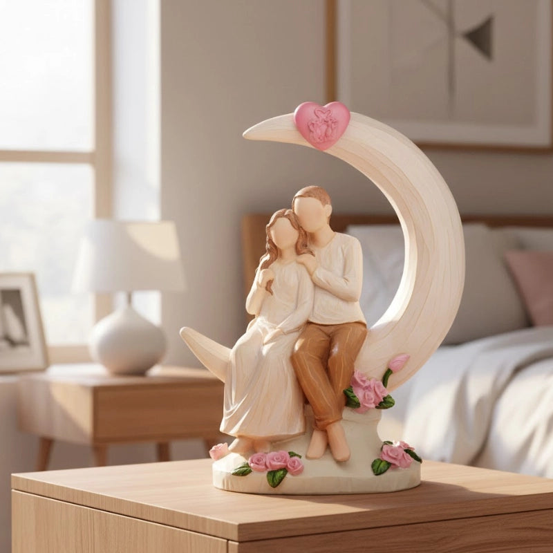 Moonlit Couple Love Figurine
