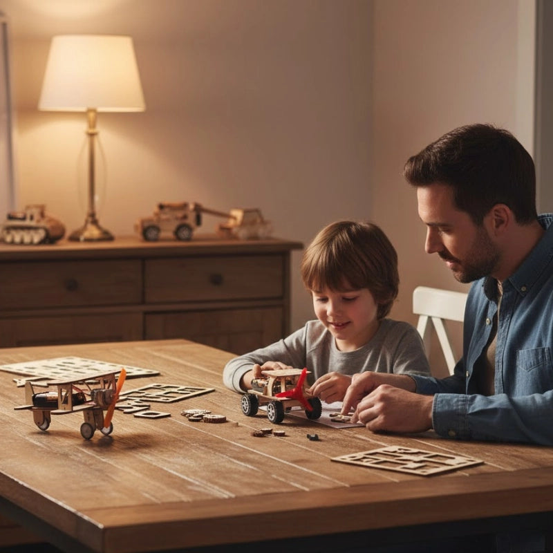 STEM Wooden Car Builder Kit