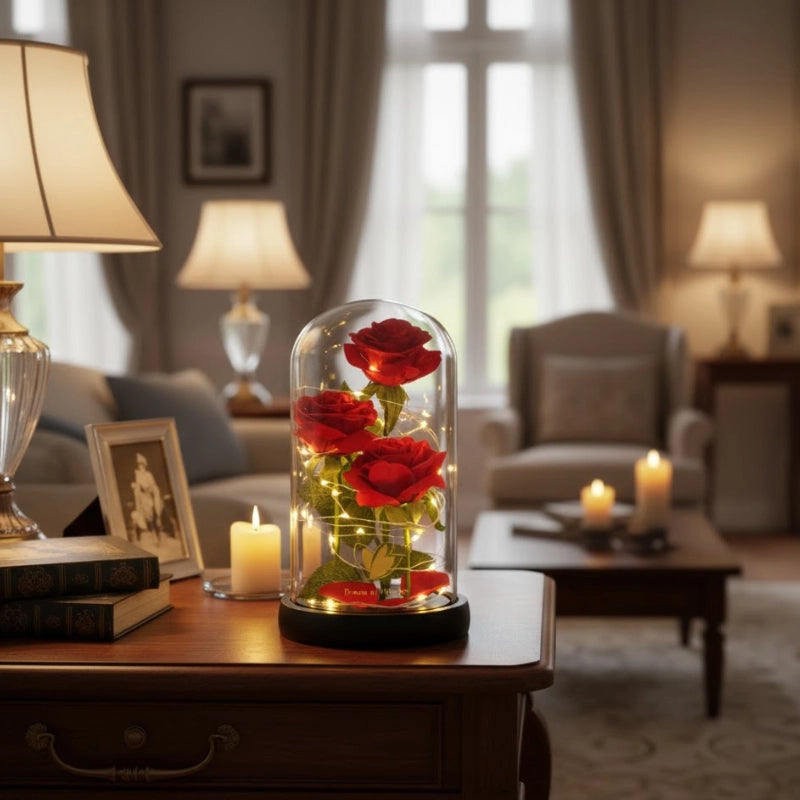 Eternal Rose Glass Dome