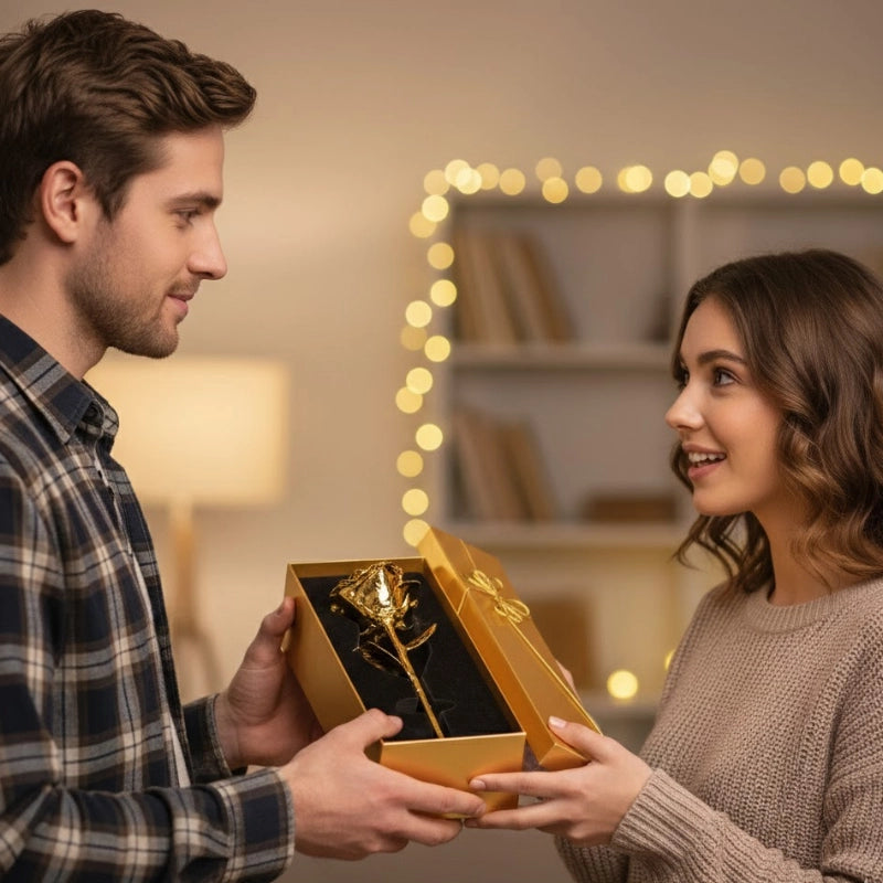 Golden Forever Rose Keepsake