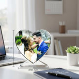 Personalized Heart Crystal Frame