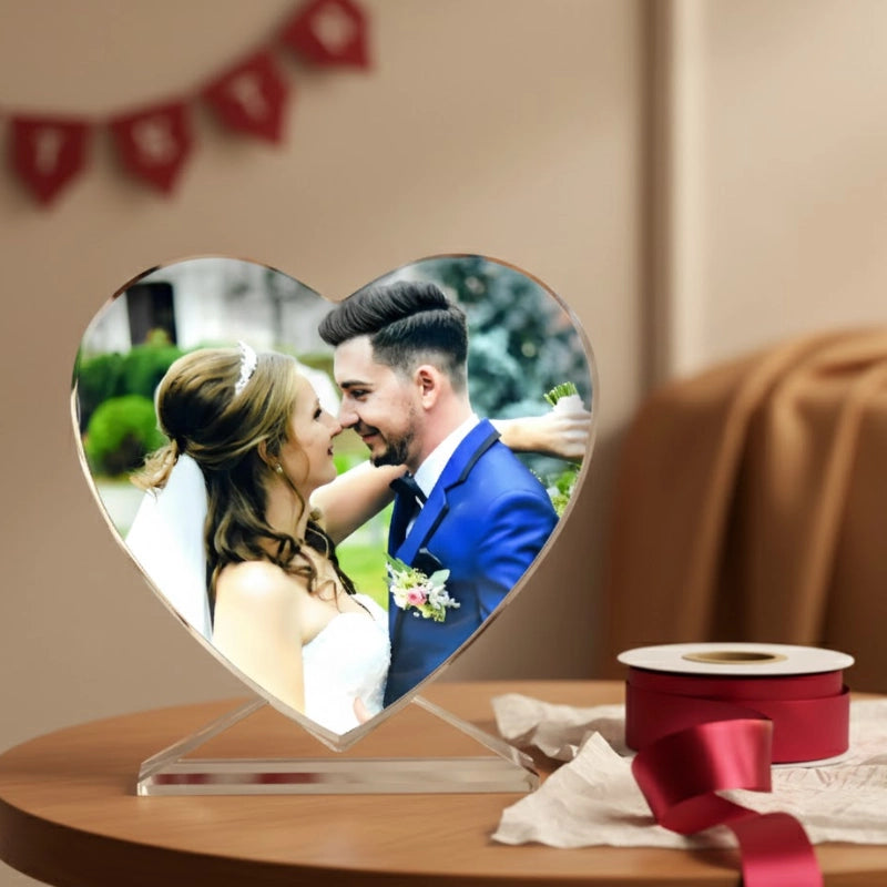 Personalized Heart Crystal Frame