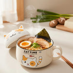Cute Cat Ramen Bowl Set