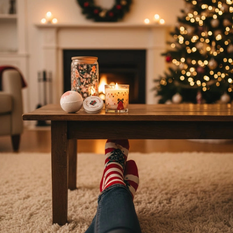 Cozy Christmas Gift Basket