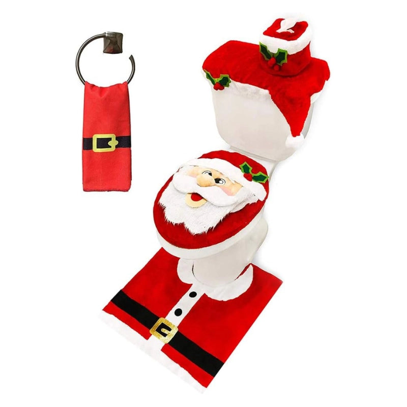 Santa Bathroom Holiday Decor